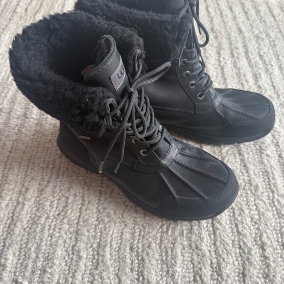UGG Butte Waterproof Boots Black 9.5 - Picture 3 of 5